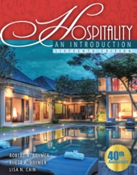 hospitality an introduction 16th edition robert a brymer, rhett brymer 1465299246, 9781465299246