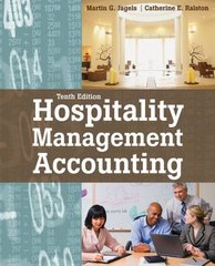 hospitality management accounting 10th edition martin g jagels, catherine e ralston, jagels 0470052430,