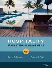 hospitality marketing management 6th edition david c bojanic, robert d reid 1119195152, 9781119195153