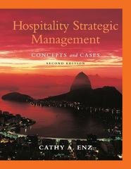 hospitality strategic management concepts and cases 2nd edition cathy a enz, jeffrey s harrison 047008359x,