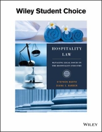 hospitality law managing legal issues in the hospitality industry 5th edition stephen c barth, diana s barber