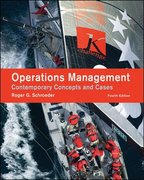 operations management contemporary concepts and cases 4th edition roger schroeder 0073377864, 9780073377865