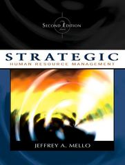 strategic human resource management 2nd edition jeffrey a mello 0324290438, 9780324290431