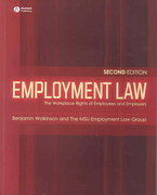 employment law the workplace rights of employees and employers 2nd edition benjamin wolkinson 1405134089,