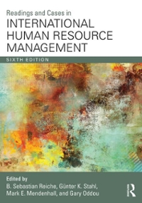readings and cases in international human resource management 6th edition sebastian reiche, b sebastian