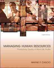 managing human resources 8th edition wayne cascio 0073530263, 9780073530260