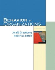 behavior in organizations 9th edition jerald greenberg, robert a baron 0131542842, 9780131542846