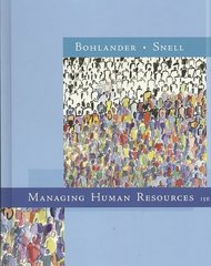 managing human resources 15th edition scott snell, george bohlander 0324593317, 9780324593310