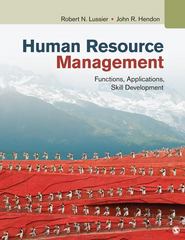 human resource management functions, applications, skill development 1st edition robert n lussier, john r
