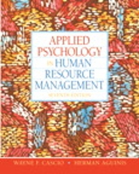 applied psychology in human resource management 7th edition wayne f cascio, herman aguinis 0136090958,