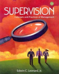 supervision concepts and practices of management 12th edition edwin leonardrobert garlough 1133708617,