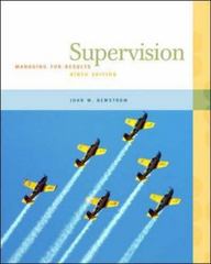 supervision managing for results 9th edition john newstrom 0073545082, 9780073545080