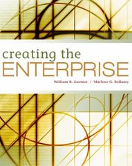 creating the enterprise 1st edition robert e hall, william b gartner 1111800375, 9781111800376