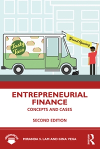 entrepreneurial finance concepts and cases 2nd edition miranda s lam, gina vega 1000205975, 9781000205978