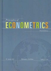 principles of econometrics 3rd edition r carter hill, william e griffiths 0471723606, 9780471723608