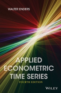 applied econometric time series 4th edition walter enders 1118808568, 9781118808566