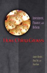how china grows investment, finance, and reform 1st edition james riedel, jing jin, jian gao 0691220182,
