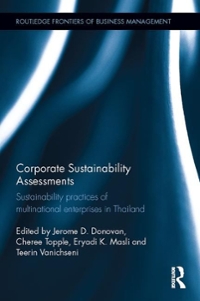 corporate sustainability assessments sustainability practices of multinational enterprises in thailand 1st