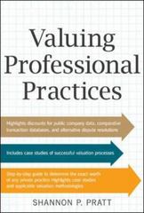 valuing professional practices 1st edition shannon pratt, david dedionisio 0071807691, 9780071807692