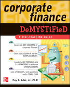 corporate finance demystified 2nd edition troy adair 0071760830, 9780071760836