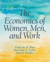 the economics of women, men, and work 7th edition francine blau, marianne ferber, anne winkler 0190670894,