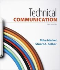 technical communication 12th edition mike markel, stuart a selber 1319107885, 9781319107888