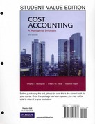 cost accounting 14th edition charles t horngren, srikant m datar 1118014774, 9781118014776