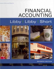 financial accounting  plus 7th edition robert libby, patricia libby, daniel short 0077480015, 9780077480011
