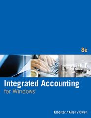 integrated accounting 8th edition dale klooster 0538747978, 9780538747974