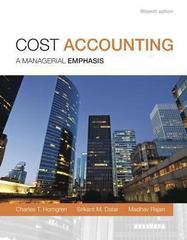 cost accounting 15th edition charles t horngren, srikant m datar, madhav v rajan 0321559444, 9780321559449