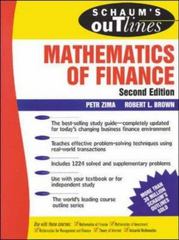 mathematics of finance 2nd edition robert brown, petr zima 0071756051, 9780071756051