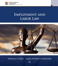 employment and labor law 9th edition patrick cihon 130589359x, 9781305893597