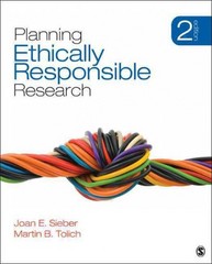 planning ethically responsible research 2nd edition joan e sieber, douglas wassenaar 1483341828, 9781483341828