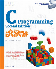 c programming for the absolute beginner 2nd edition michael vine 1598634801, 9781598634808
