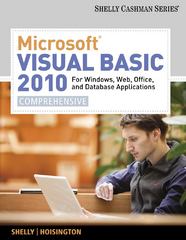 microsoft visual basic 2010 for windows, web, office, and database applications comprehensive 1st edition