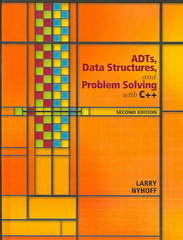adts, data structures, and problem solving with c++ 2nd edition larry nyhoff 0131409093, 9780131409095