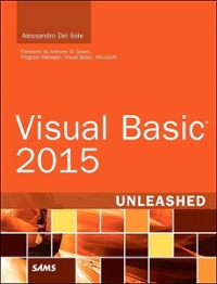 visual basic 2015 unleashed 1st edition alessandro del sole 0134196759, 9780134196756