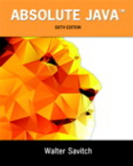 absolute java 6th edition walter savitch 013408943x, 9780134089430