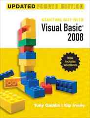 visual basic 2008 4th edition tony gaddis, kip r irvine 0136076955, 9780136076957