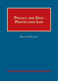 privacy and data protection law 1st edition william mcgeveran 1634602641, 9781634602648