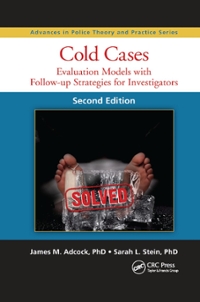 cold cases 2nd edition james m adcock, sarah l stein 0367869098, 9780367869090