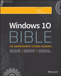 windows 10 bible 1st edition rob tidrow, jim boyce, jeffrey r shapiro 1119050146, 9781119050148