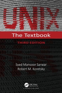unix the textbook 3rd edition syed mansoor sarwar, robert m koretsky 1482233592, 9781482233599