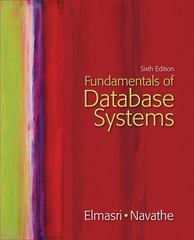 fundamentals of database systems 6th edition shamkant navatheramez elmasri 0133001652, 9780133001655