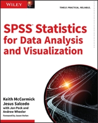 spss statistics for data analysis and visualization 1st edition keith mccormick, jesus salcedo 1119003660,