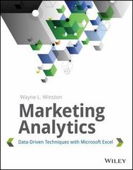 marketing analytics data-driven techniques with microsoft excel 1st edition wayne l winston 111837343x,