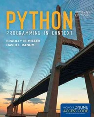 python programming in context 2nd edition bradley n miller, david l ranum 1449699391, 9781449699390