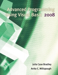 advanced programming using visual basic 2008 4th edition julia bradley 0073517224, 9780073517223
