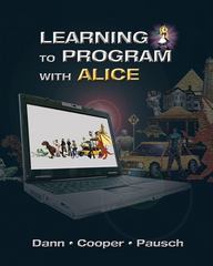 learning to program with alice 3rd edition wanda dann 0132122472, 9780132122474