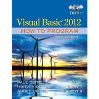 visual basic 2012 how to program 6th edition paul deitel 0133406954, 9780133406955